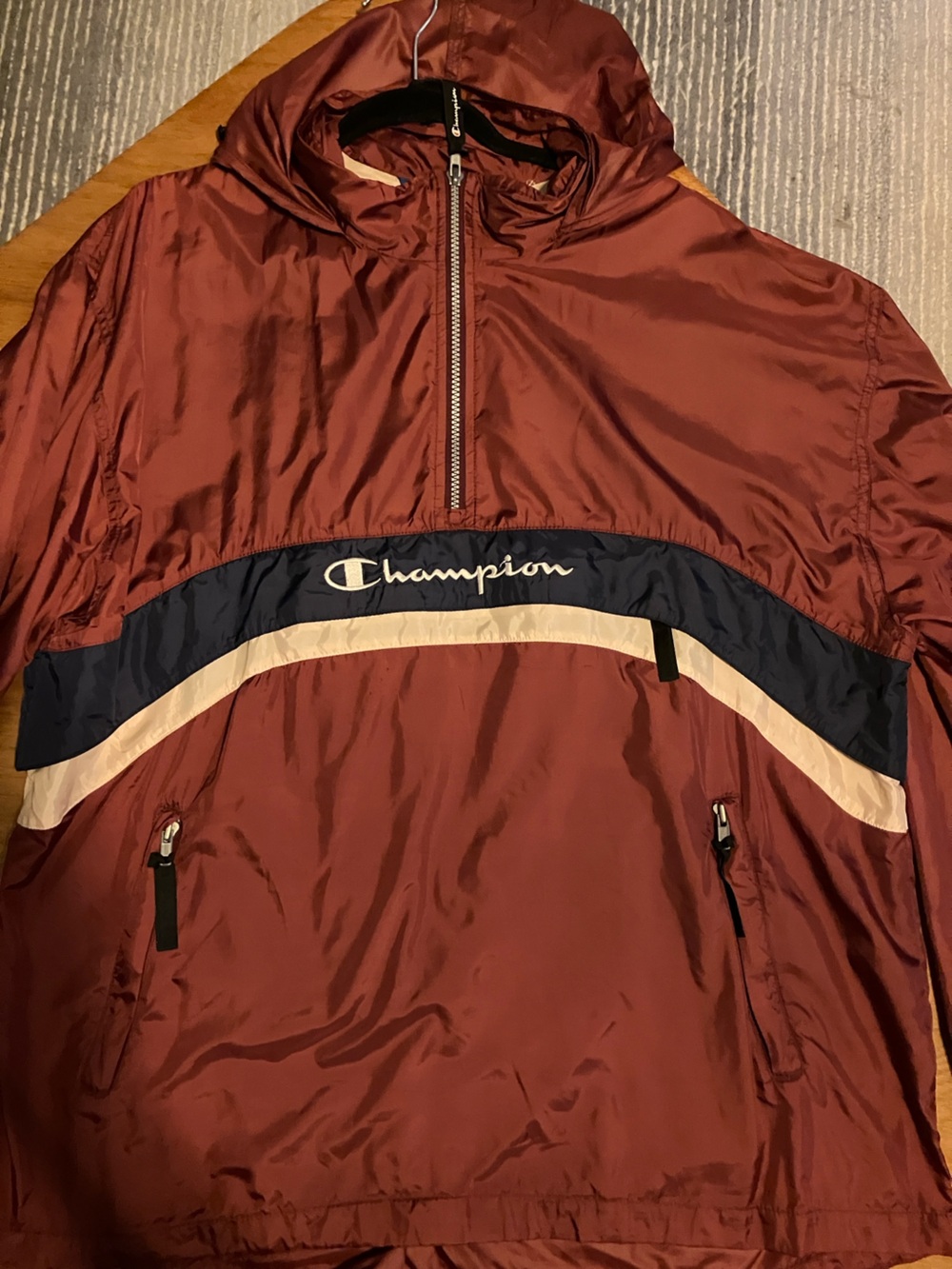 Champion Soft and Broken-in Vintage Windbreaker